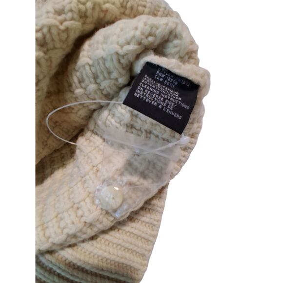 Vintage Schott Bros Chunky Men's size XL Grandpa Fisherman Wool Shawl Sweater - Picture 3 of 15